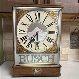 Vintage Wall Clock with Gold and Silver Accents
